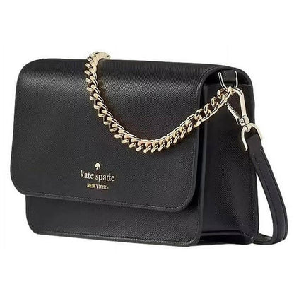 Madison Willow Medium Flap Convertible Crossbody Purse Black