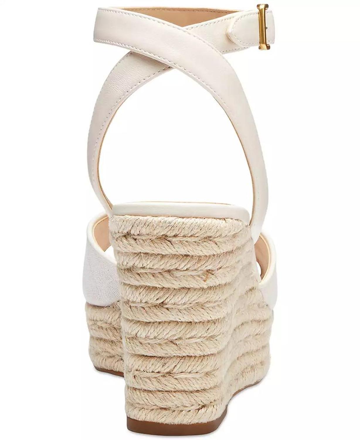 Women's Signature C Canvas Espadrille Wedge Sandals
