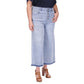 MICHAEL Micheal Kors Plus Size Frayed-Hem Cropped Flare-Leg Jeans