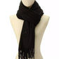 Women's Embroidered Fringe Scarf