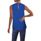Womens Keyhole Grommet Blouse