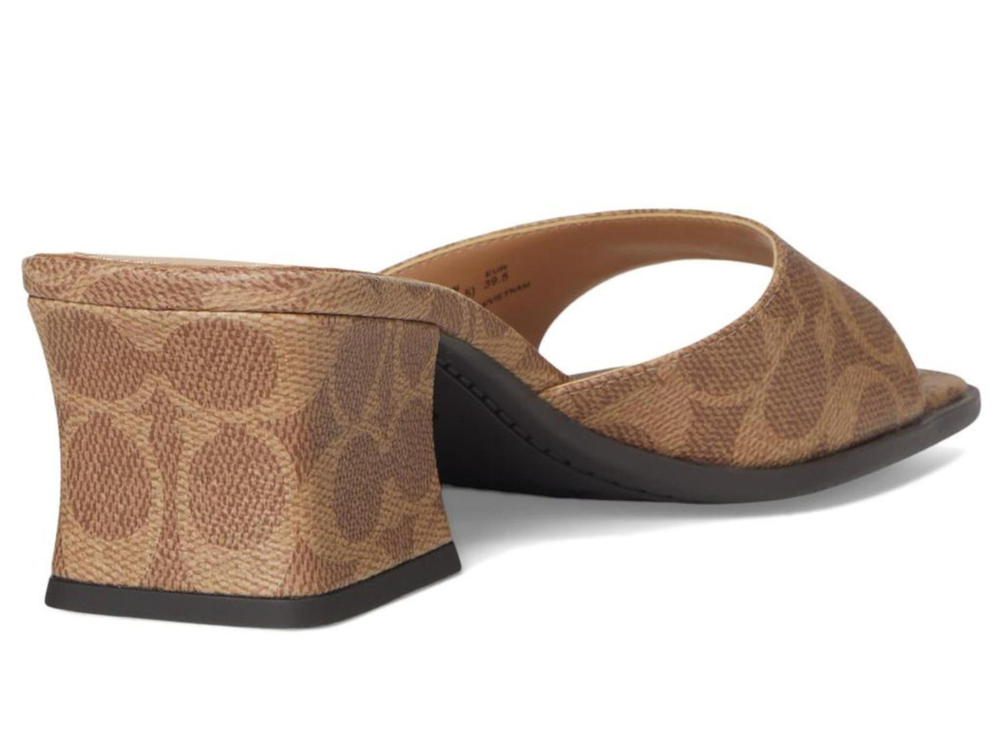 Sculpted C Coated Canvas Block Heel Sandals