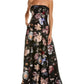 Marchesa Notte Floral Fil-Coupe Gown