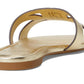 Duo Metallic Leather Slide Sandal