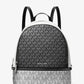 Rhea Medium Metallic Signature Logo Backpack