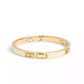 Enamel Signature Horse Carriage Cut Out Bangle Bracelet
