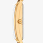 Yazmeen Gold-Tone and Tortoiseshell Acetate Bangle Watch