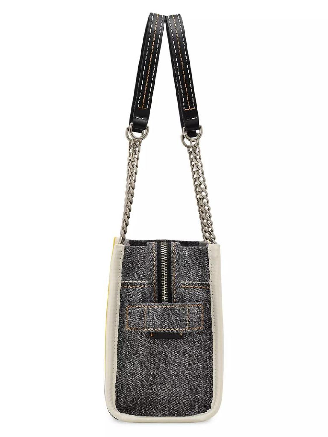 The Denim Chain Small Tote Bag