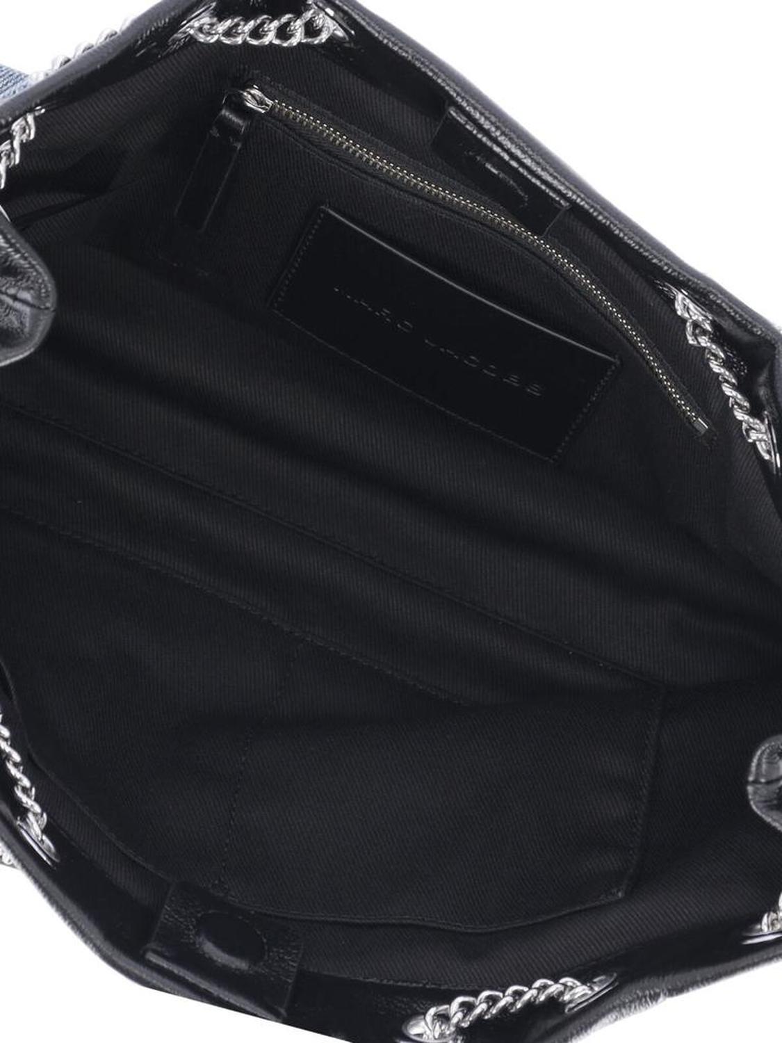 Marc Jacobs The Quilted Denim Chain Sack Bag