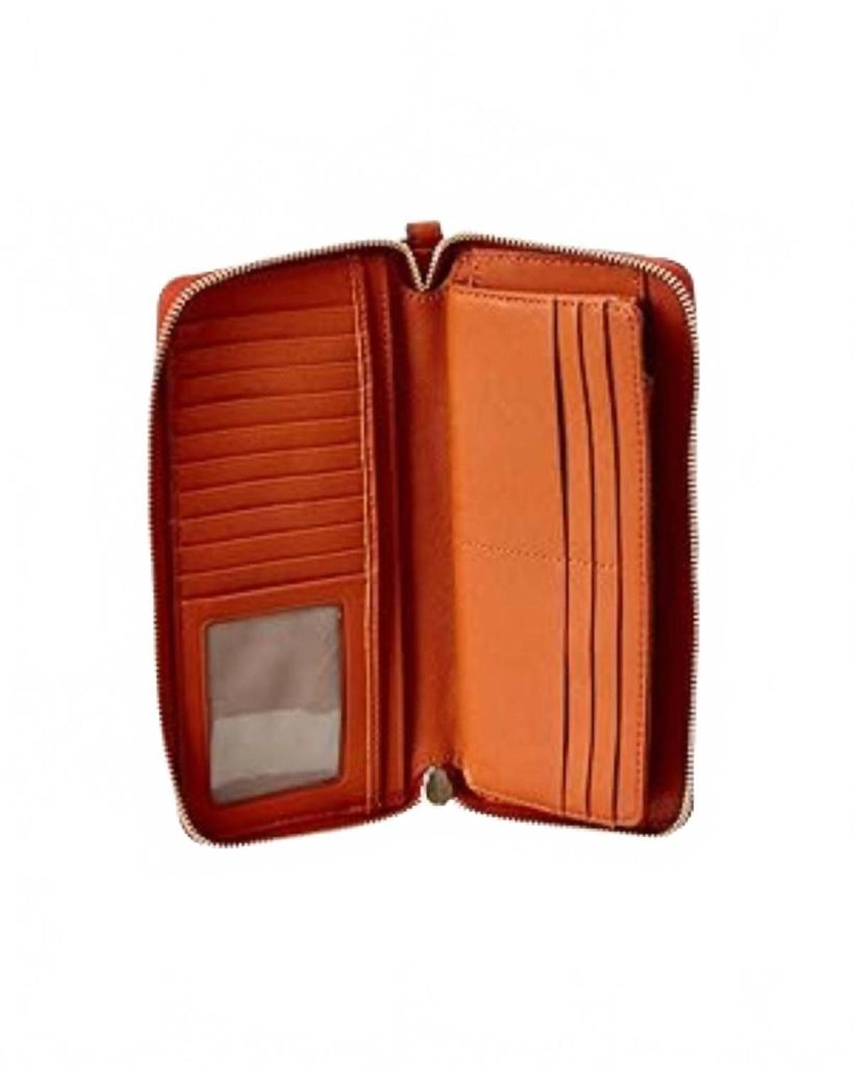 Women's Jet Set Wallet In Orange