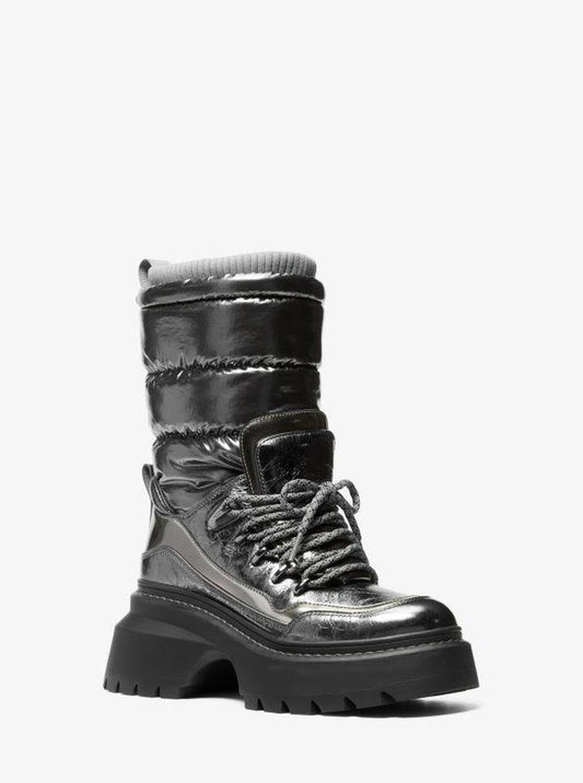 Shiloh Metallic Mixed-Media Boot