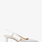 Alora Metallic Snake Embossed Leather Slingback Pump