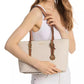Quinn Medium East West Top Zip Tote