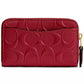Small Signature Patent Leather Zip Around Wallet