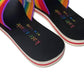 Spectrum Slide Sandal In Rainbow/black