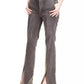 Women's Slit Flared-Leg Jeans
