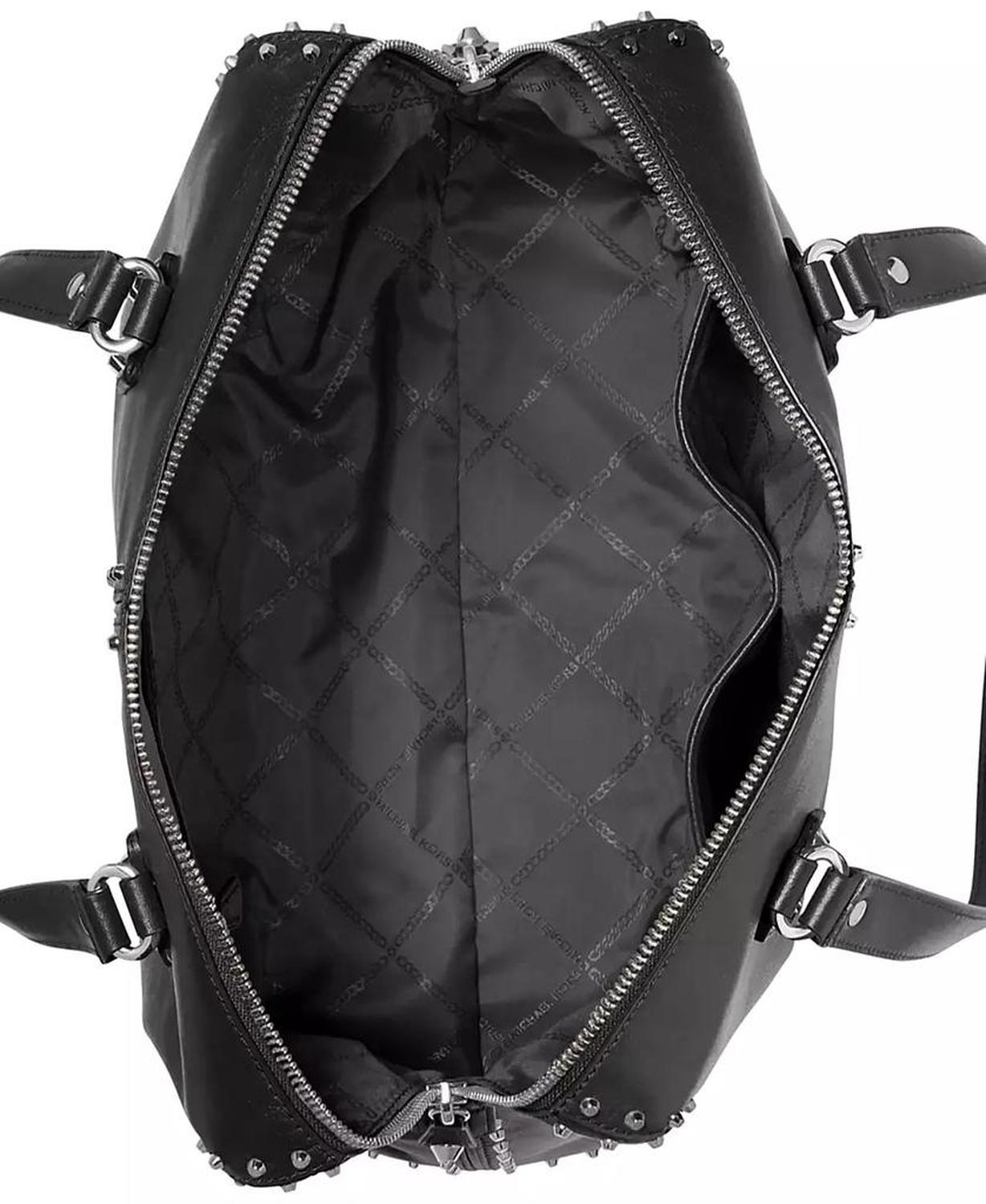 Astor Medium Studded Leather Shoulder Tote