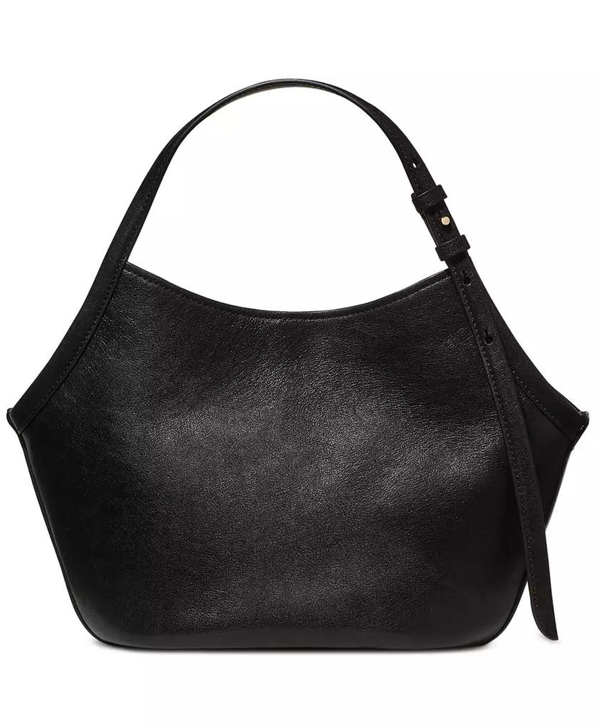 Deco Medium Leather Tulip Tote Bag