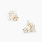 Social Butterfly Cluster Stud Earrings In White Multi 960