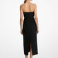 Wool Gabardine Origami Strapless Sheath Dress