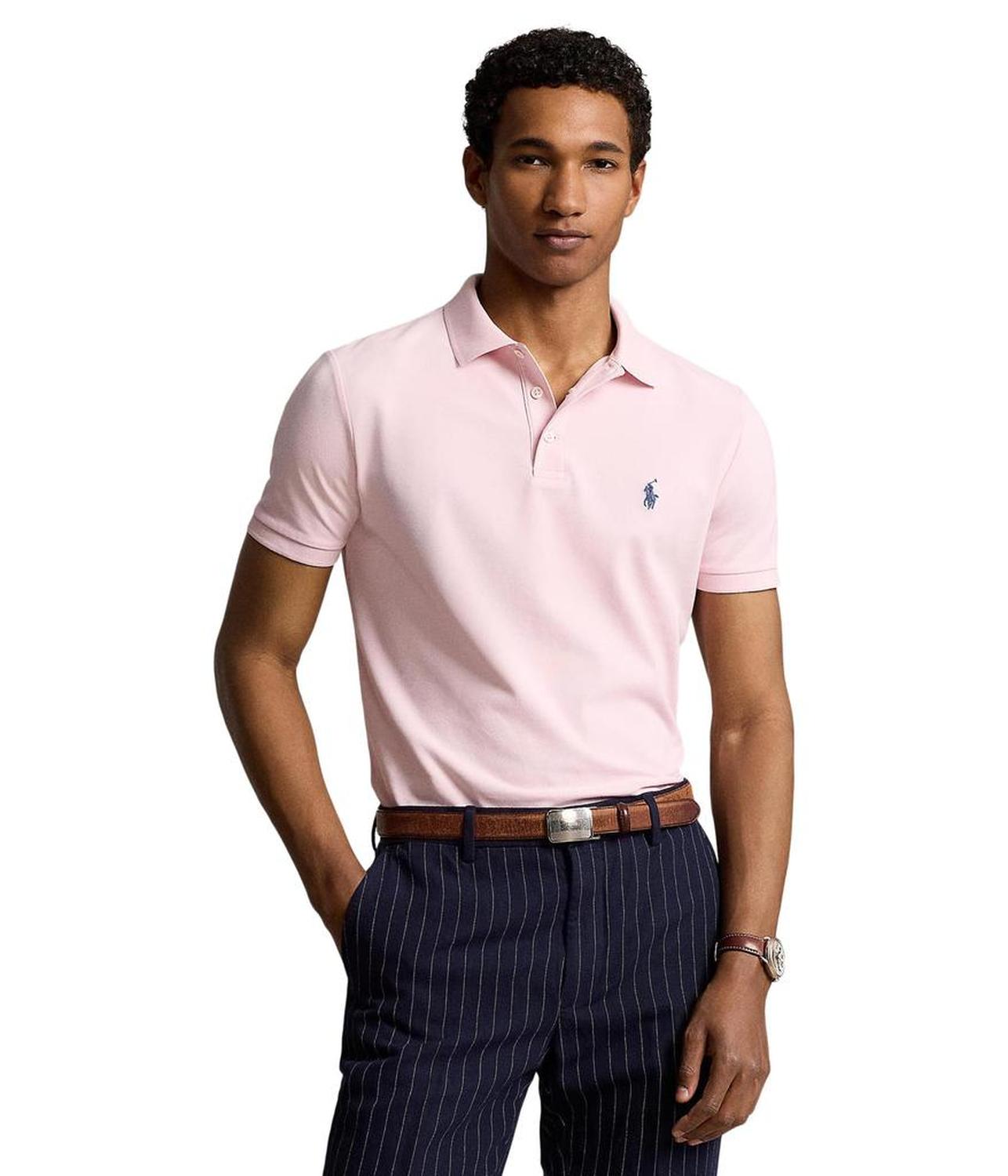 Classic Fit Stretch Mesh Polo Shirt