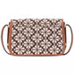 Spade Flower Jacquard Flap Crossbody