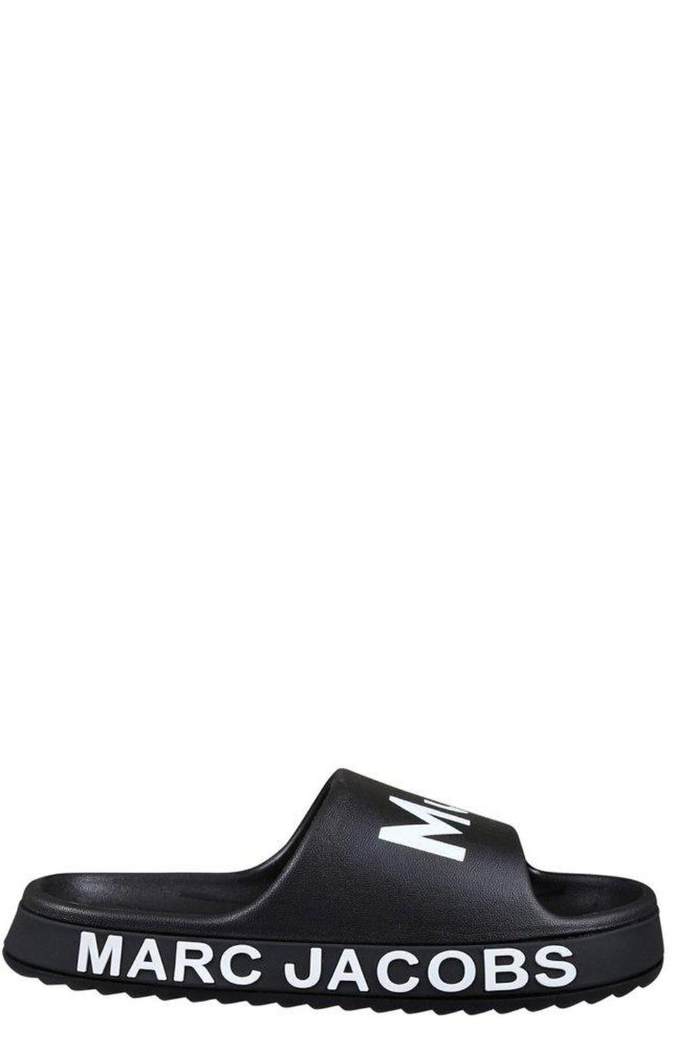 The Marc Jacobs Kids Logo-Printed Slip-On Sandals