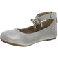 Girls F Faux Leather Mary Janes