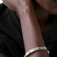 Spade Flower Hinge Bangle Bracelet