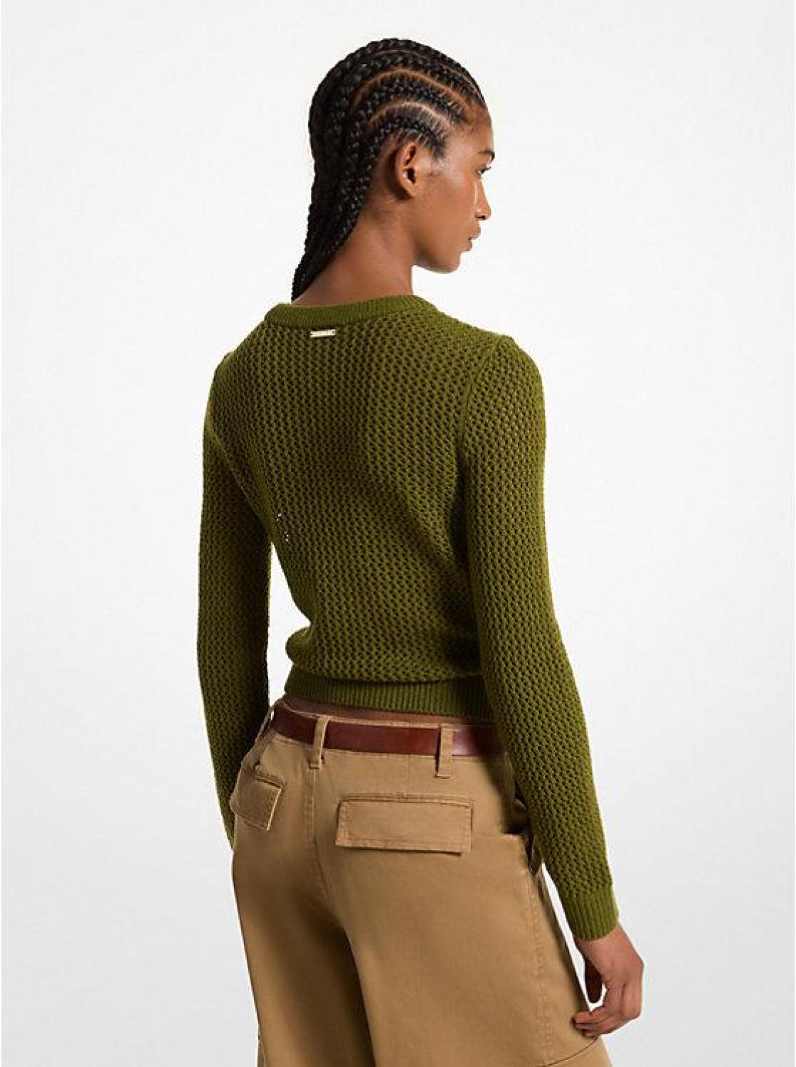 Merino Wool Mesh Sweater