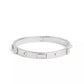 Faux Stone Signature Mixed Motif Bangle Bracelet