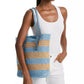 Quinn Large North South Woven Tote