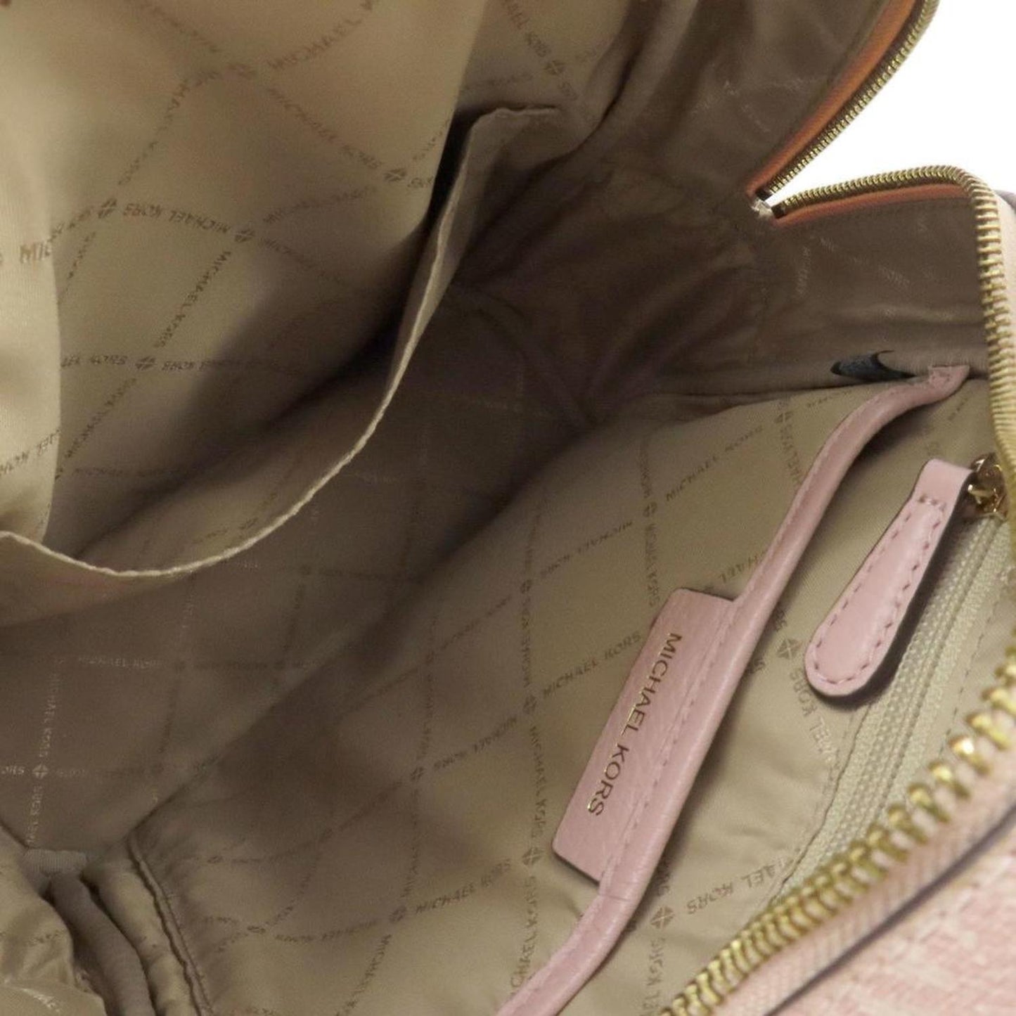 Michael Kors Abbey  Canvas Backpack Bag (Pre-Owned)
