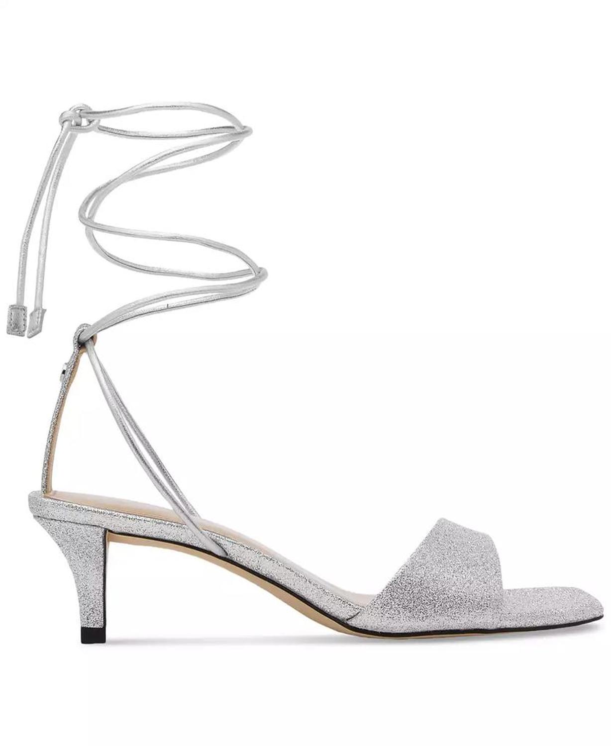 Jaida Ankle-Tie Leather Lace-Up Sandals