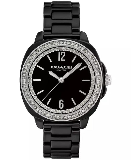 Women's Kitt Black Ceramic Bracelet Watch, 34mm