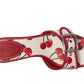 Margot Sandals With Cherry Print