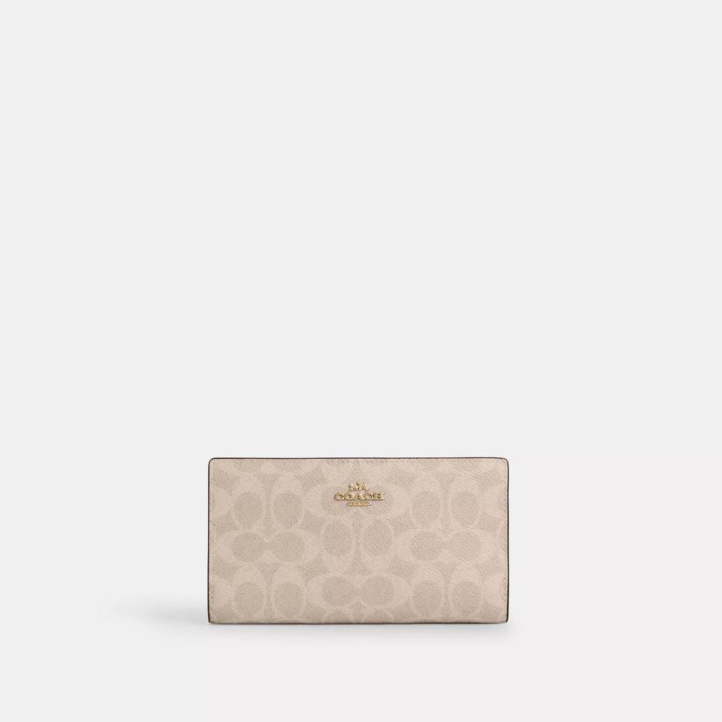Coach Outlet Slim Zip Wallet In Signature Canvas
