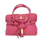 Marc Jacobs Bruna Quilted Tote in Pink Leather