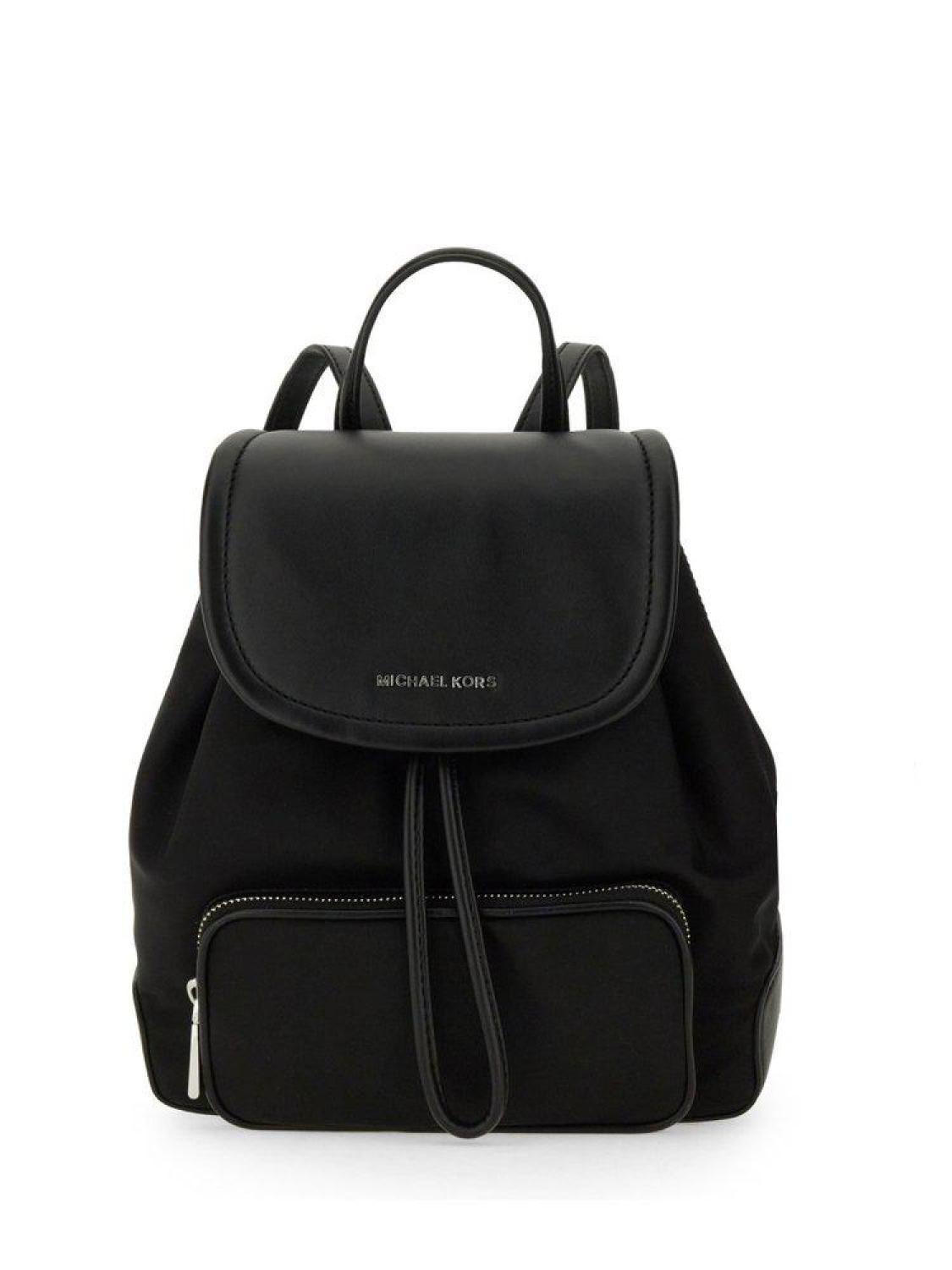 Michael Michael Kors Logo Plaque Drawstring Backpack