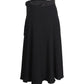 Max Mara Wrap Midi Skirt in Black Triacetate