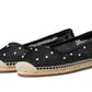 Pearl Fishnet Espadrille Ballet Flat