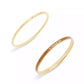 Gold Plated Duo Bangle Bracelet Set