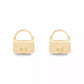 Gold Signature Handbag Stud Earrings