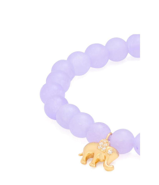 Elephant Charm Stretch Bracelet