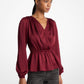 Satin Long-Sleeve Top