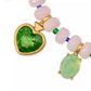 Gold-Tone Bead & Stone Garden Charm Collar Necklace, 16" + 3" extender