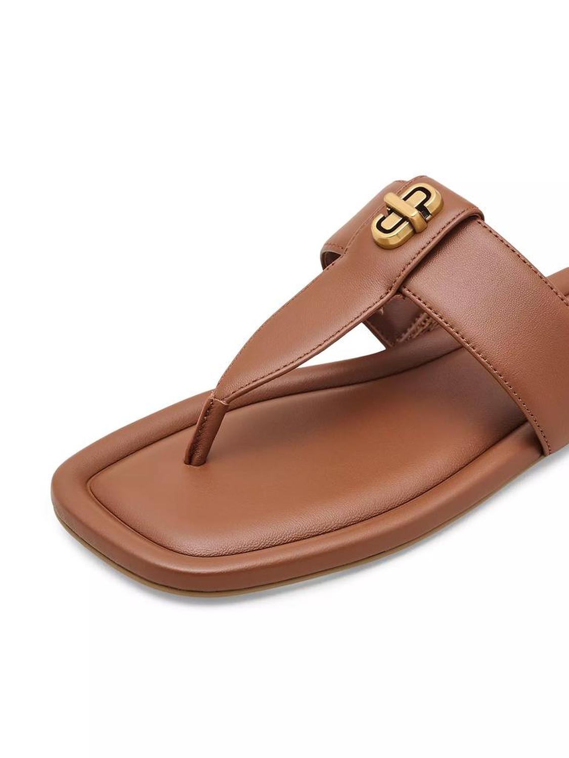 Dual Leather T Sandals