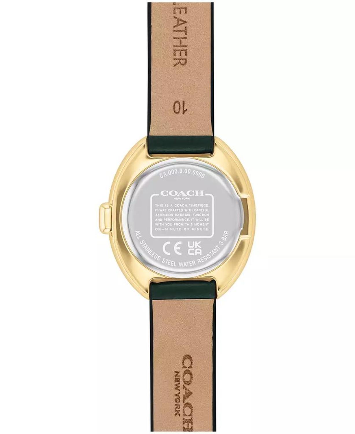 Women's Sammy Green Leather Strap Watch, 22.5mm