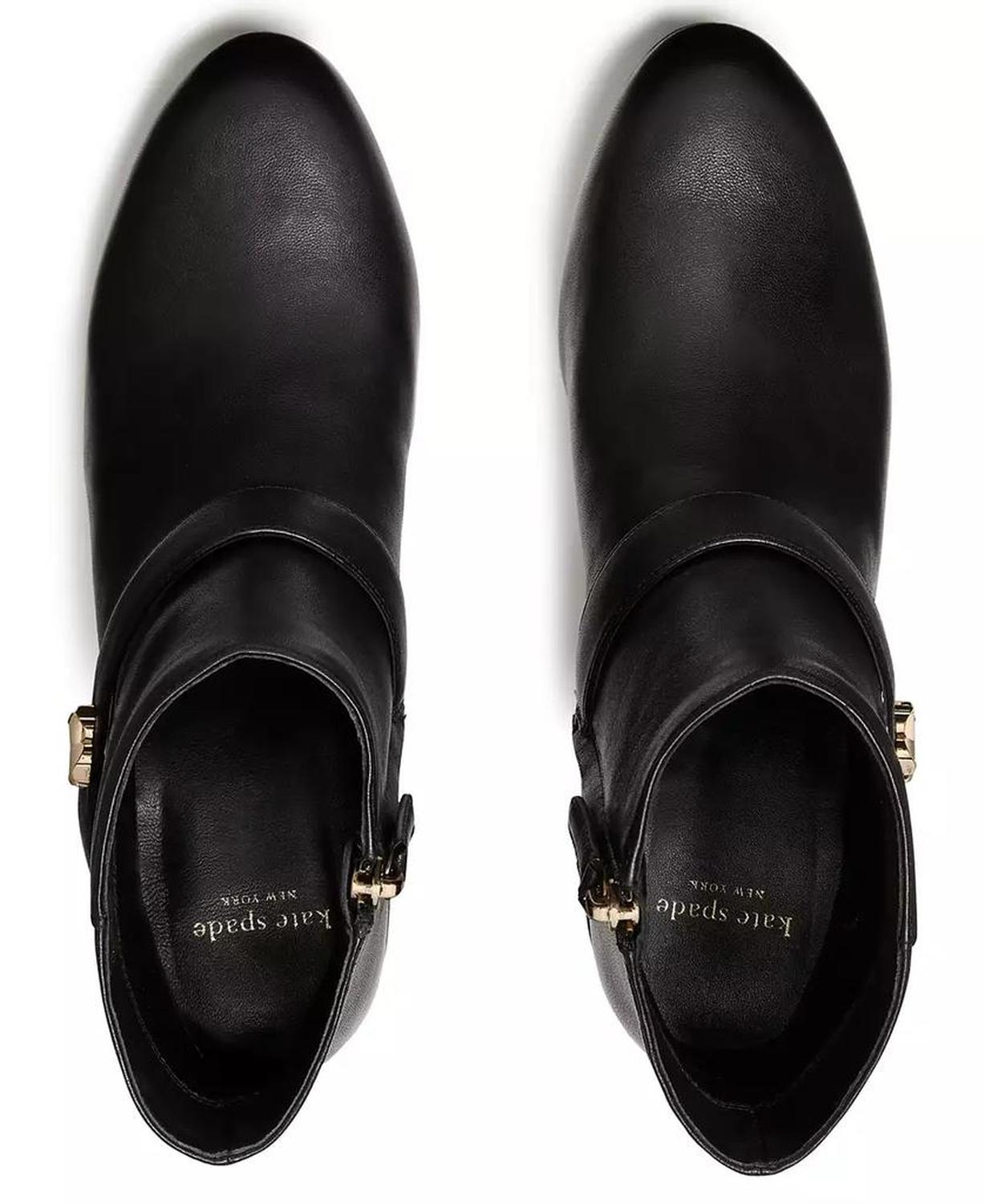 Women's Spade Flower Block Heel Ankle Booties