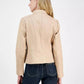 Women's Zip-Front Leather Jacket